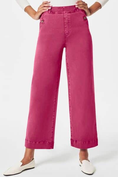 High Waist Jeans with Pockets Fuchsia Pink / 2XL