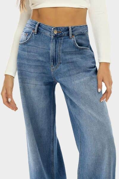 High Waist Wide Leg Jeans