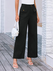 High Waist Wide Leg Pants