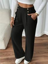 High Waist Wide Leg Pants Black / S