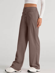 High Waist Wide Leg Pants Mocha / S