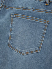 High-Waisted Flare Jeans with Seam Detail