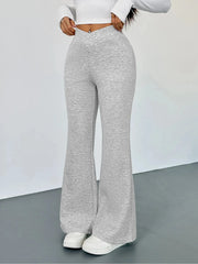 High Waisted Flare Leg Pants