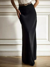 High-Waisted Maxi Skirt Black / S