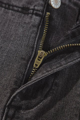 High-Waisted Wide-Leg Vintage Wash Jeans