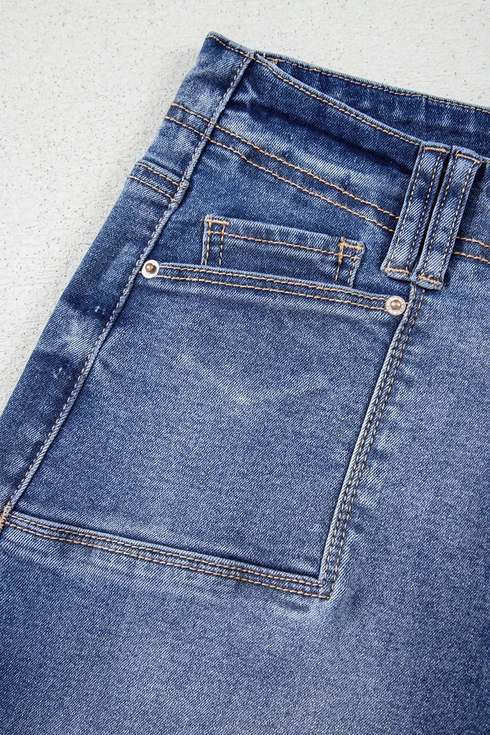 High-Waisted Wide-Leg Vintage Wash Jeans