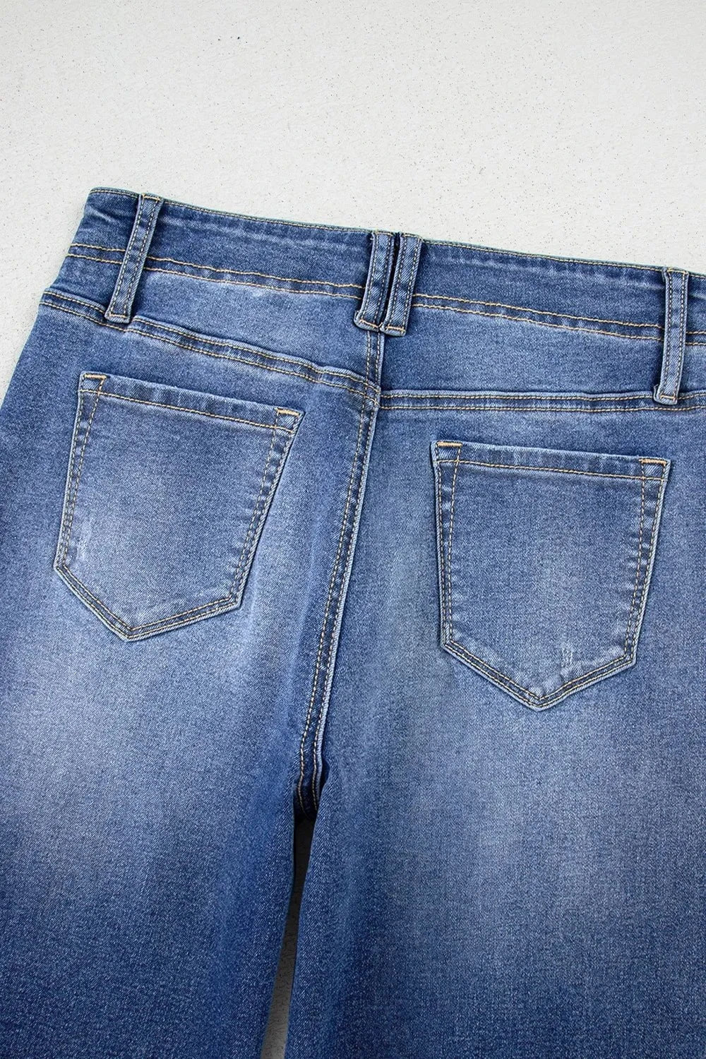 High-Waisted Wide-Leg Vintage Wash Jeans