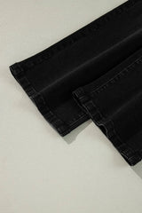 High-Waisted Wide-Leg Vintage Wash Jeans