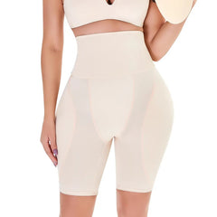 Hourglass Body Butt Lifter Control Panties - Foam Padded Hip Enhancer Beige / M