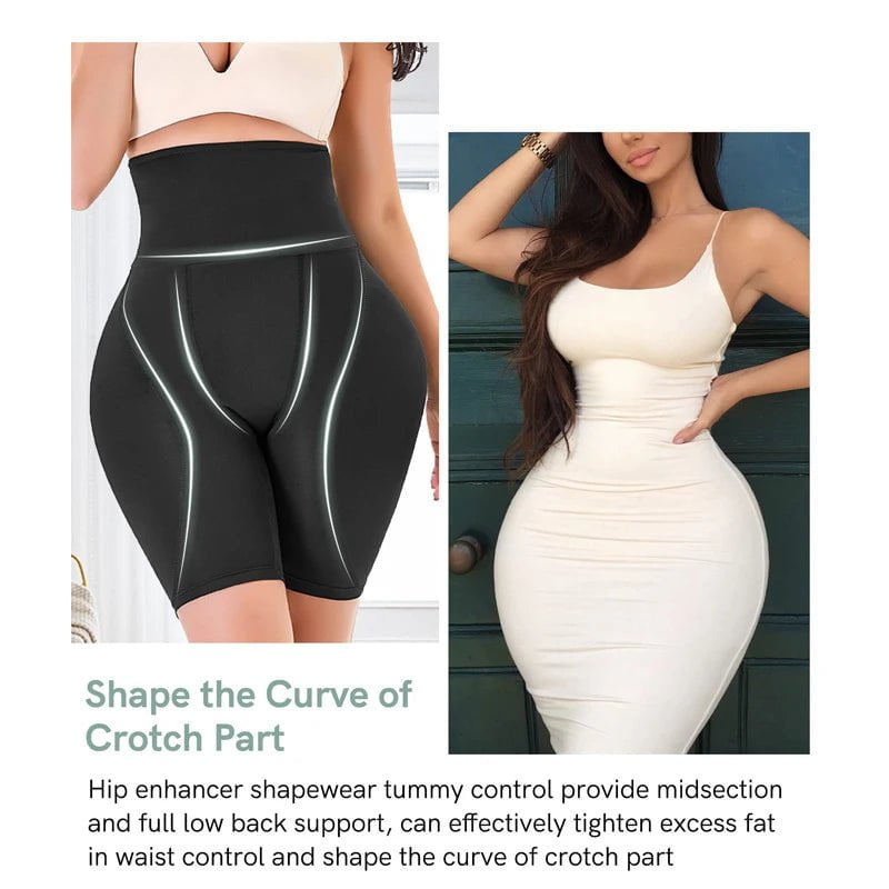 Hourglass Body Butt Lifter Control Panties - Shapewear with Foam Padded Hip Enhancer
