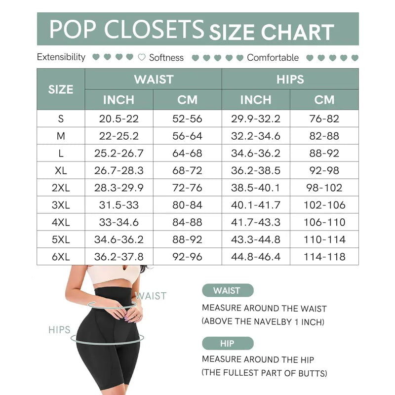 Hourglass Body Butt Lifter Control Panties - Shapewear with Foam Padded Hip Enhancer