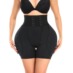 Hourglass Body Shaping High Waist Trainer Shorts Black / S
