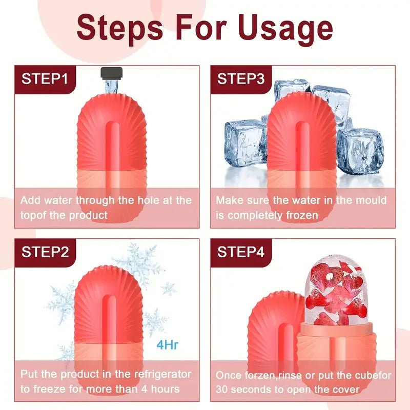 Ice facial roller: skincare tool for beauty lifting and contouring