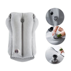 Inflatable Travel Pillow for Headrest and Chin Support