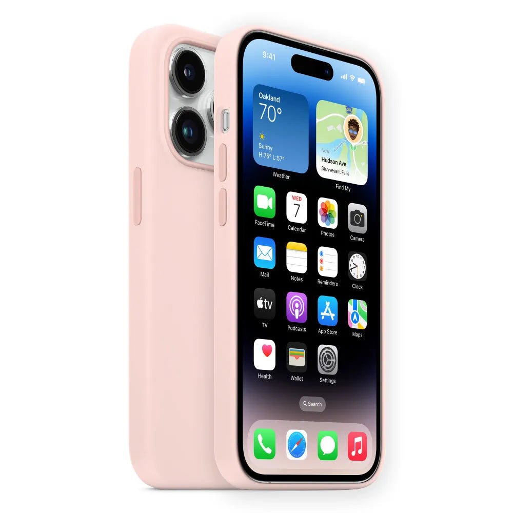iPhone 14 Pro Max Silicone Case: MagSafe, Wireless Magnetic Charging Chalk Pink / for iphone14 (6.1")