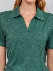 Johnny Collar Short Sleeve Top