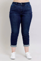 Judy Blue Full Size High Waist Boyfriend Jeans Plus Size