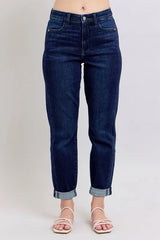 Judy Blue Full Size High Waist Boyfriend Jeans Plus Size