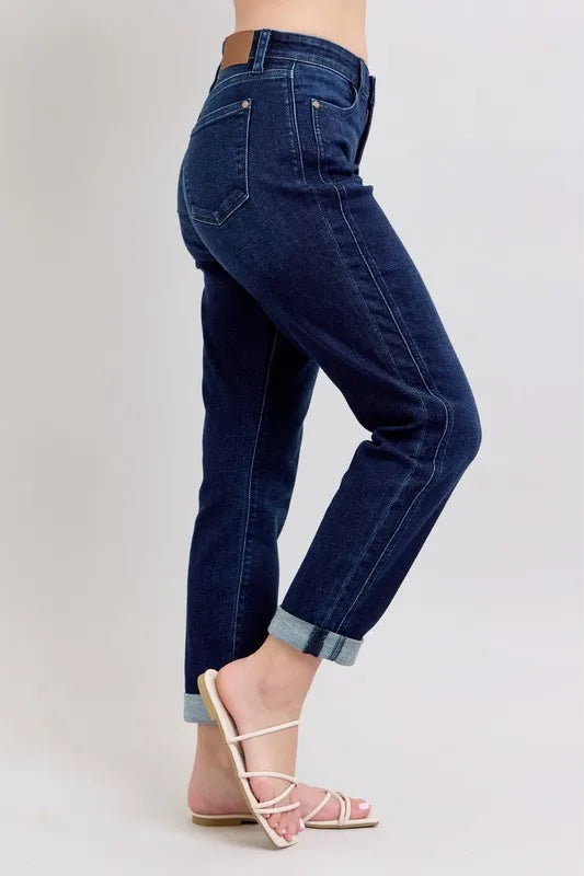 Judy Blue Full Size High Waist Boyfriend Jeans Plus Size