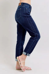 Judy Blue Full Size High Waist Boyfriend Jeans Plus Size