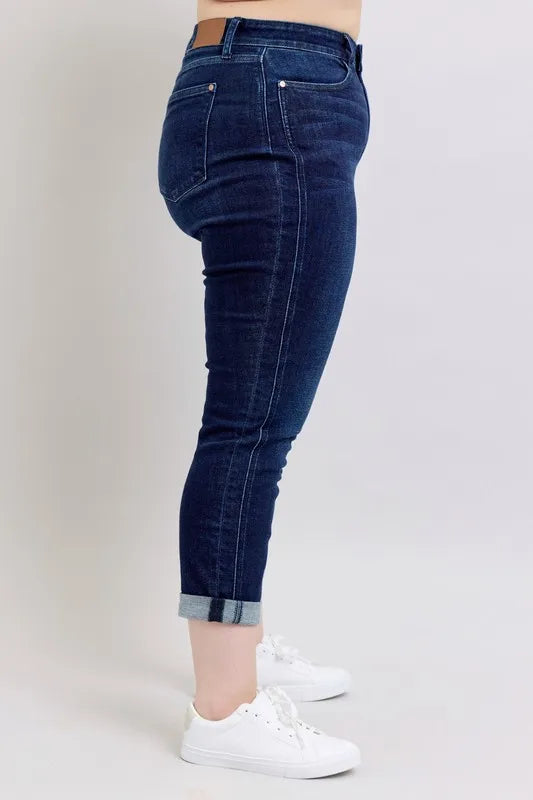 Judy Blue Full Size High Waist Boyfriend Jeans Plus Size