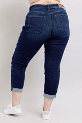 Judy Blue Full Size High Waist Boyfriend Jeans Plus Size