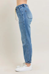Judy Blue Full Size High Waist Denim Jogger Plus Size
