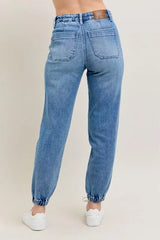 Judy Blue Full Size High Waist Denim Jogger Plus Size
