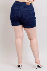 Judy Blue Full Size High Waist Denim Shorts Plus Size