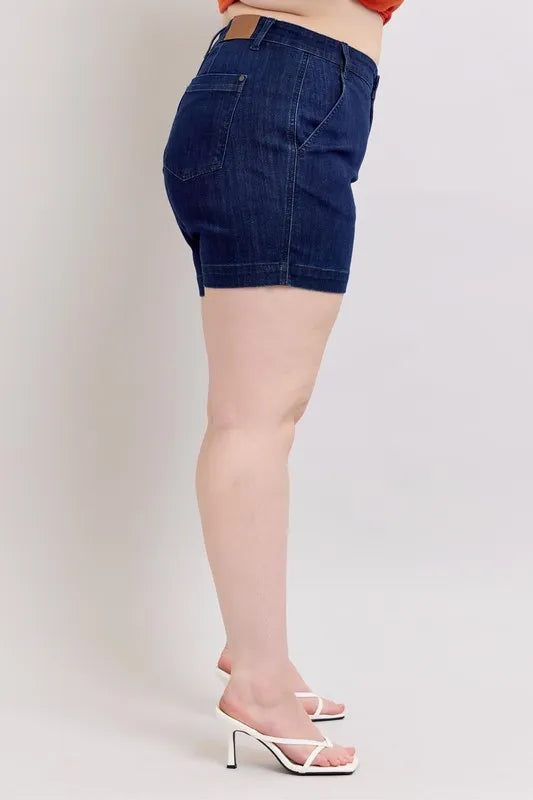 Judy Blue Full Size High Waist Denim Shorts Plus Size