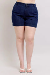 Judy Blue Full Size High Waist Denim Shorts Plus Size