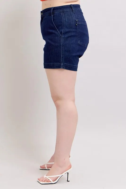 Judy Blue Full Size High Waist Denim Shorts Plus Size