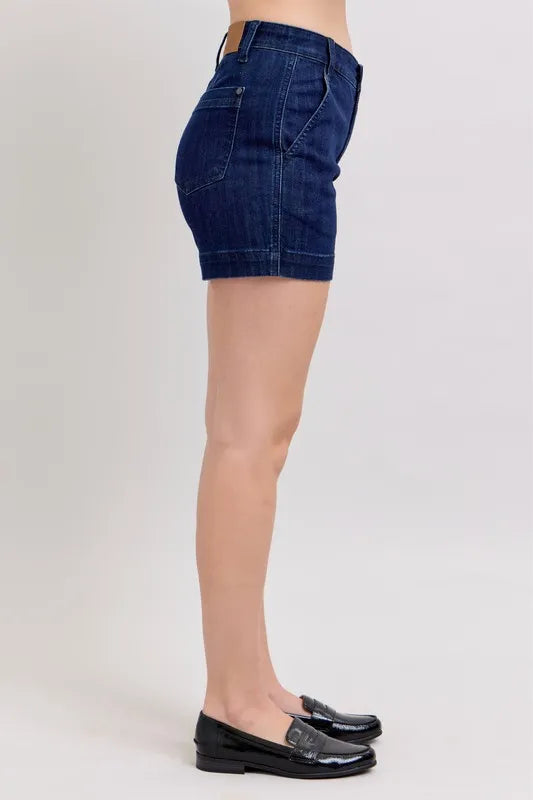 Judy Blue Full Size High Waist Denim Shorts Plus Size