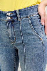 Judy Blue Full Size High-Waist Flare Denim Jeans with Front Seam Detail Plus Size