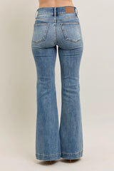 Judy Blue Full Size High-Waist Flare Denim Jeans with Front Seam Detail Plus Size