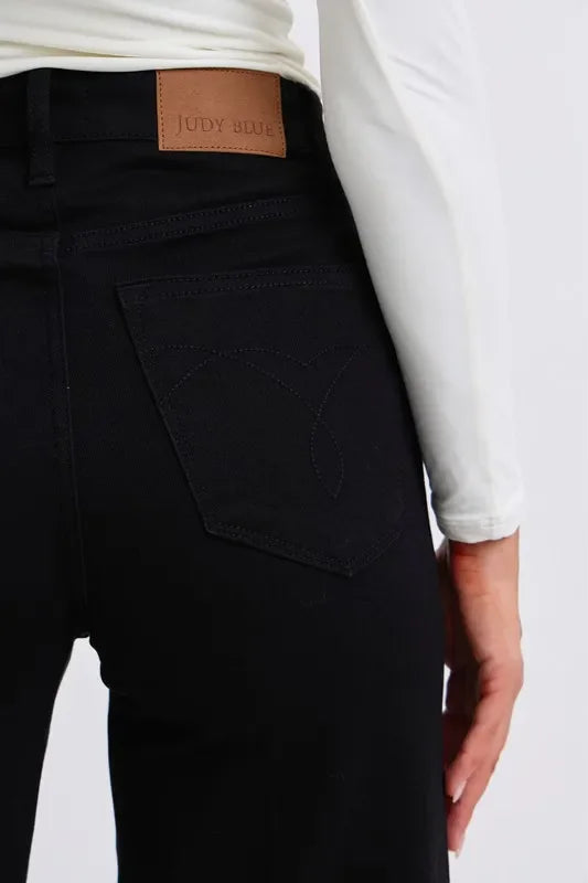 Judy Blue Full Size High Waist Reto Wide Leg W/ Cuff Plus Size