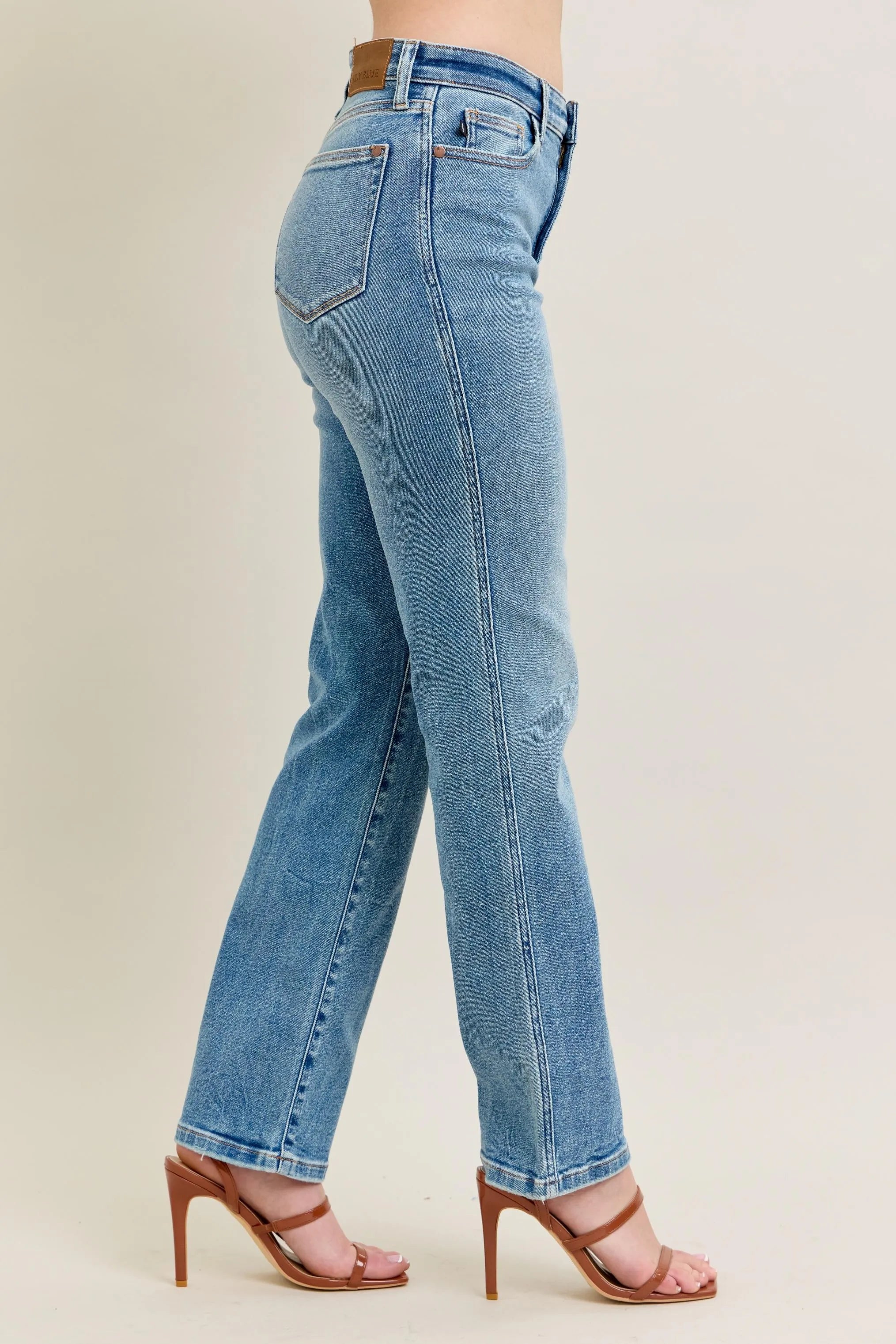 Judy Blue Full Size Hw Vintage Straight Jeans Plus Size