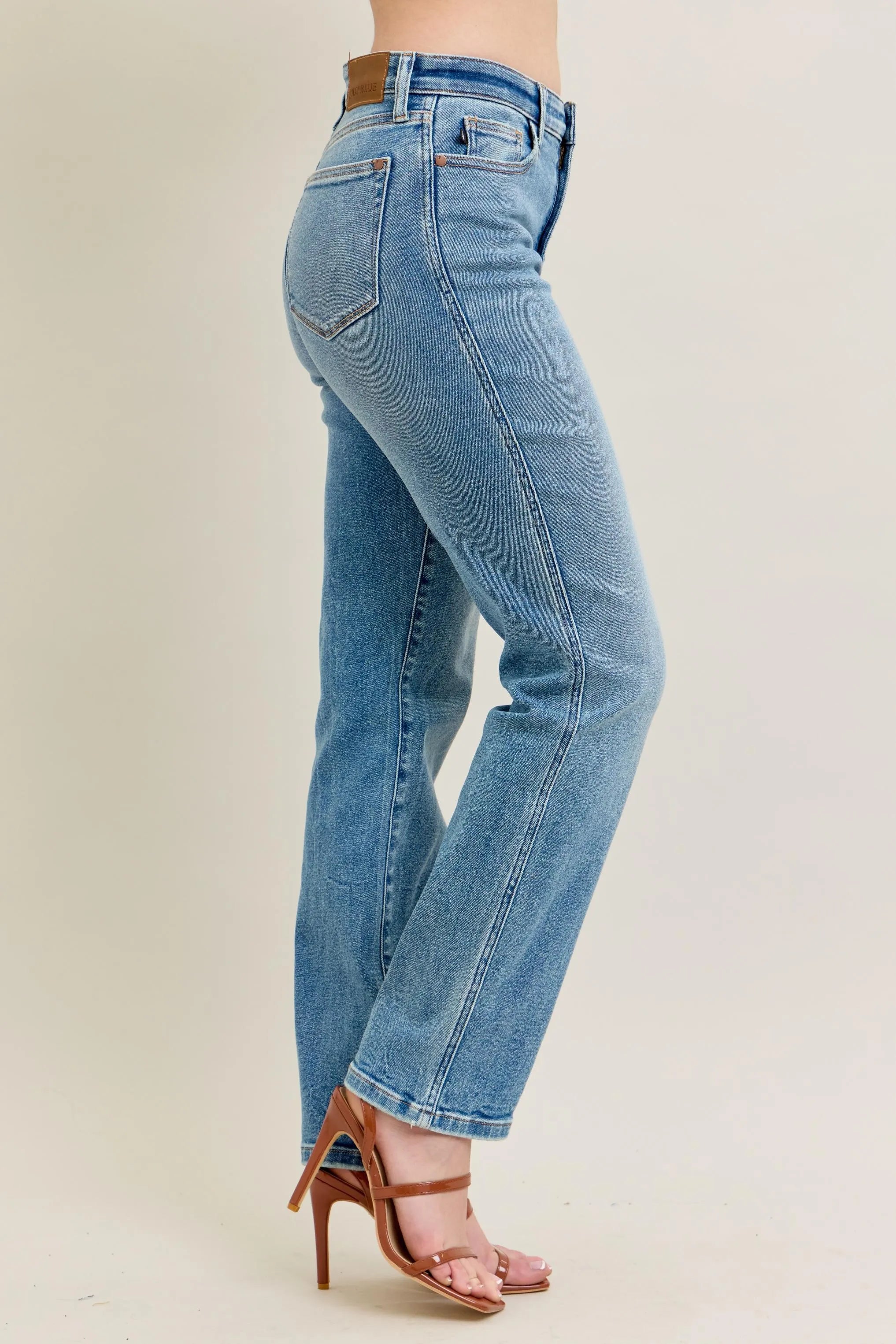 Judy Blue Full Size Hw Vintage Straight Jeans Plus Size