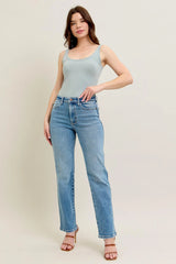 Judy Blue Full Size Hw Vintage Straight Jeans Plus Size
