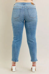 Judy Blue Full Size Hw Vintage Straight Jeans Plus Size