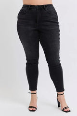 Judy Blue Full Size Mid Rise Tummy Control Skinny Jeans Plus Size