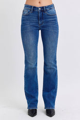 Judy Blue Full Size Run Mid-Rise Bootcut Jeans with Thermal Lining Dark / 0(24)