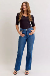 Judy Blue High Waist Tummy Control Straight Jeans MD / 0/24