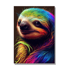 Jungle Animals Canvas Poster: Lion, Leopard, Ape S / 20x30cm No Framed