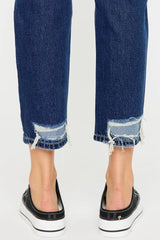 Kancan High Rise Distressed Mom Fit Jeans