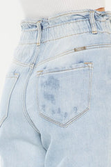 Kancan Open Pack Paperbag Mom Jeans