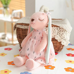 Kawaii Long Ear Rabbit Plush Toys: Baby Comfort Dolls Pink / 35cm
