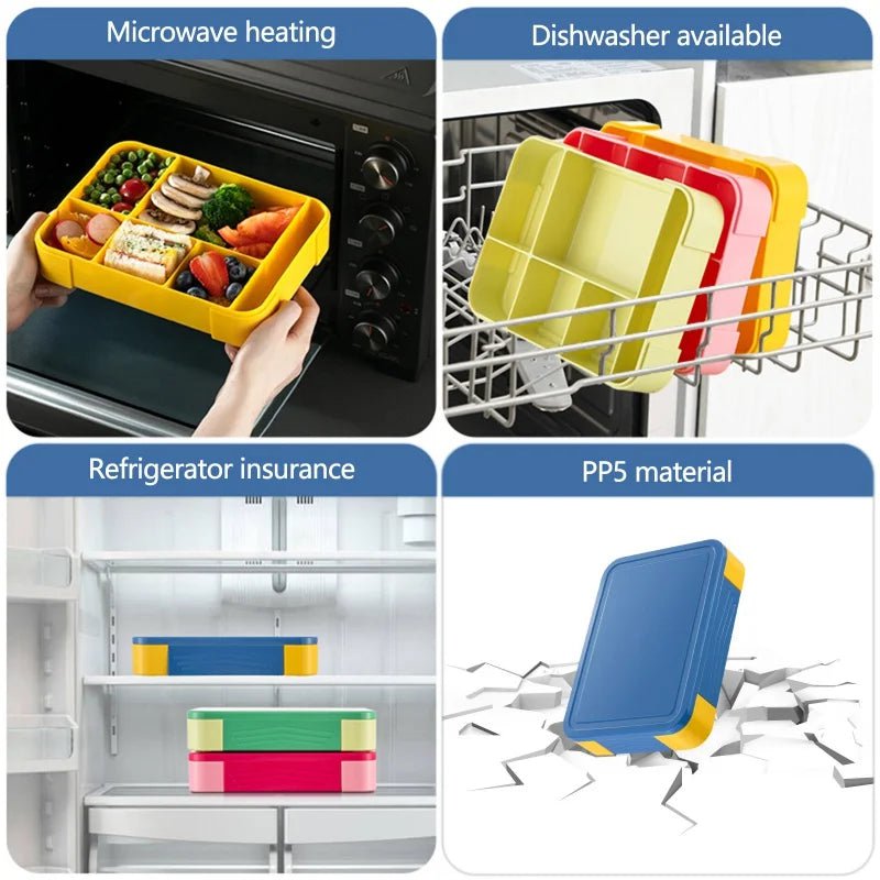 Kid's Sealed Compartment Lunch Boxes