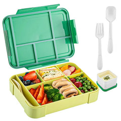 Kid's Sealed Compartment Lunch Boxes green