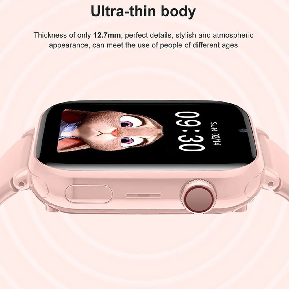 Kids 4G Smart Watch: SOS, GPS Location Tracker, Video Call, WiFi Chat, Camera, Flashlight, Waterproof - Smartwatch for Children